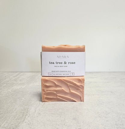 Tea Tree and Rose Face and Body Soap