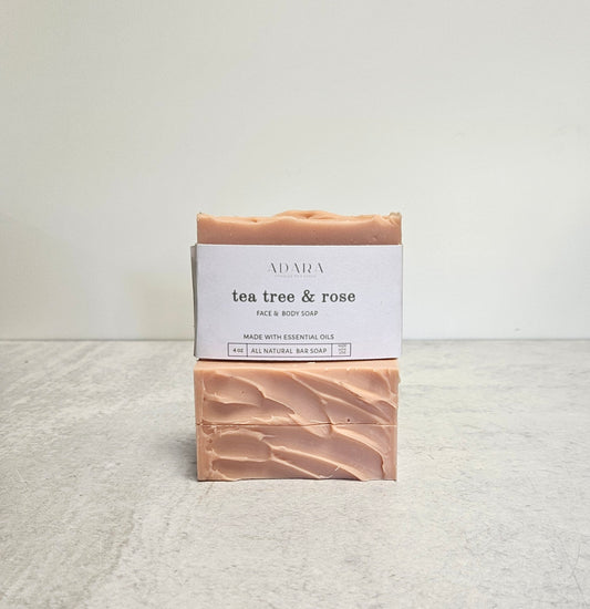 Tea Tree and Rose Face and Body Soap