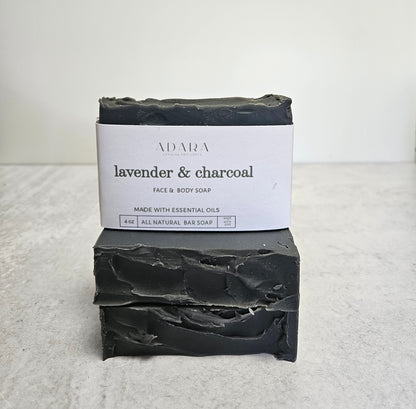 Lavender Charcoal Face and Body Soap