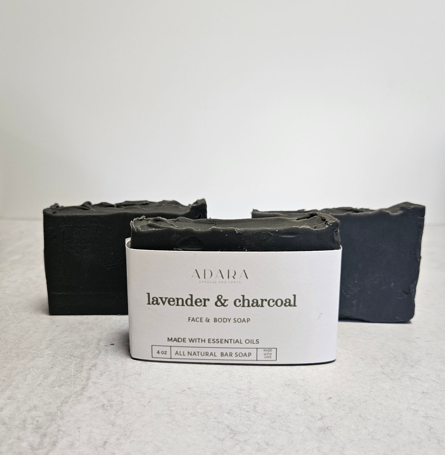 Lavender Charcoal Face and Body Soap